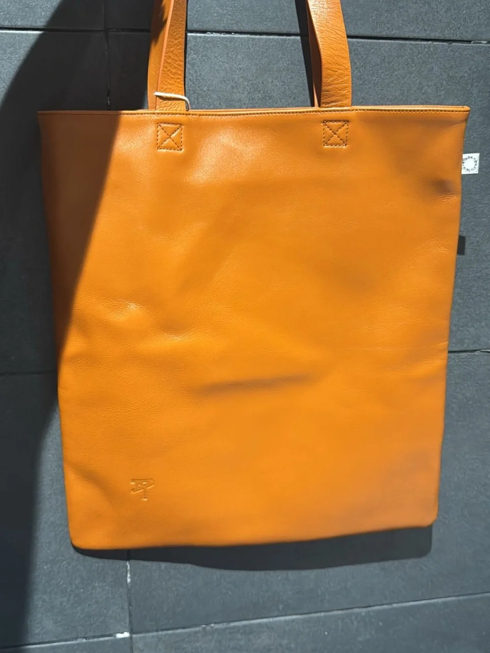 Zara ft Benito Antonio Bad Bunny  Leather Tote in Cognac Brown Limited Edition - Picture 9 of 11